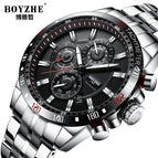 BOYZHE Tourbillon Mechanical Watch Men's Multi-function Sports Transparent Bottom Waterproof Luminous Mechanical Watch WL012