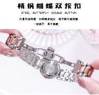 Women's Watch Steel Band Fashion Simple Shell Watch Women's Quartz Band Calendar Display Gifts for Lady