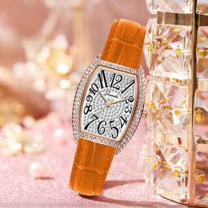 JRANDE ladies watch light luxury women's watch barrel type women's watch H7640L