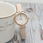 GOGOEY 2022 Japan and South Korea small disk ribbon girls' watch small fresh belt watch fashion trend girls' simple quartz watch