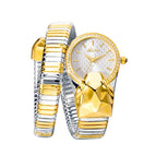 MISSFOX Watch Ladies Fashion Trend Unique Diamond Snake Watch Bracelet 2808