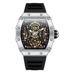 ONOLA ON6828men's watch Fashion Sports Automatic Mechanical Watch Men's Silicone Strap Waterproof Watch