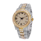 MISSFOX new fashion high-end diamond-encrusted men's watch stainless steel waterproof quartz watch v291