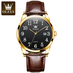 OLEVS Watch for men fashion figure simple calendar waterproof quartz men watch 5566 men