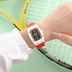 New Women's Candy Series Watch Genuine Diamond Square Waterproof Fashion Luminous lady quartz Watch 8084B