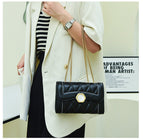 Lingge bag women's 2022 Korean version of the new simple embroidered small square bag casual chain shoulder messenger bag 9753