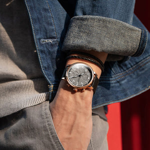 Megir Watch Men's Multi-Function Timing Waterproof Steel Belt Sports Quartz men Watch 2157