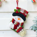 3PCS Christmas socks gift bag christmas christmas fabric crafts christmas small socks christmas socks decoration 201929