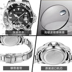 PINTIME Watch Men's Steel Belt Quartz Watch New Business Watch Calendar Causal men watch PT6582