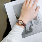2022 new watch women's niche design student retro small square watch ladies belt watch simple 21020
