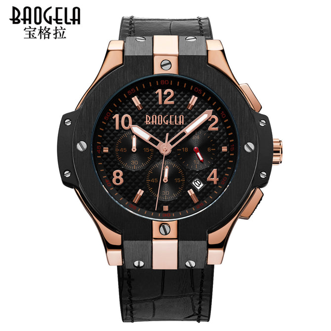 BAOGELA multifunctional trend large dial watch sports waterproof quartz watch watch 1909