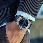 2022 new Japanese Movement Men's watch top leather strap leisure fashion trend waterproof watch m-5015p