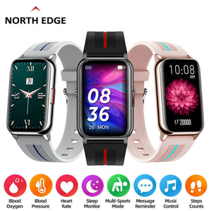 2022 NORTH EDGE H76 smart sports new smart sport IP68 waterproof watch square rounded Multi Sport Men's and women's Bracelet
