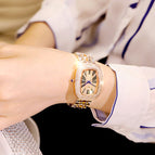 Women's watch square fashion live popular Korean student women's waterproof watch m1669