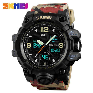 SKMEI Luxury Denim Style Sports Watches Men Fashion Digital Quartz Watch Waterproof Casual Military Wrist Watch Clock