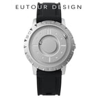 EUTOUR Tidy black technology cool concept rimless design watch magnetic ball men's women's personalized creative watch male with box