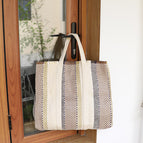 Korean version retro woven handbag simple casual large-capacity handbag ins fashion literary fan handbag SR889