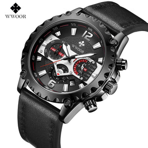 WWOOR 8880 Men's Watch Casual Business Men's Watch Waterproof Fashion Men's Quartz Watch 8880P