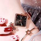 Gedi women's watch fashion Diamond Dial square women's wrist watch simple leisure fashion quartz watch 12026