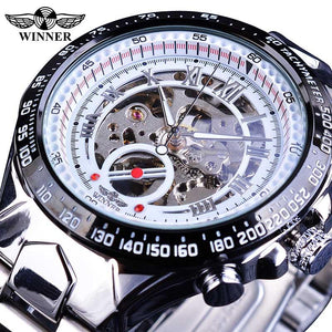 Winner Mechanical Sport Golden Watch Mens Watches Montre Homme Clock Men Automatic Skeleton Watch