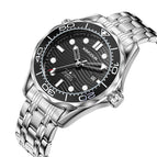 KIMSDUN Watch Men's Haima Series Watch High-End Quartz Watch Luminous Waterproof Men's fashion casual Watch 1808B STEEL