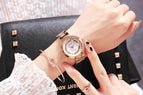 Fashion GUOU 8039 Full Steel Glitter Diamond Ladies Watch Women Watches Women's Watches Gift Clock