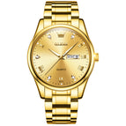 OLEVES Watch for men gold diamond waterproof luminous business causal quartz men watch 5563 MEN