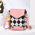2022 new niche design mobile phone bag messenger bag women fashion one shoulder retro small square bag mini mobile phone bag 3987