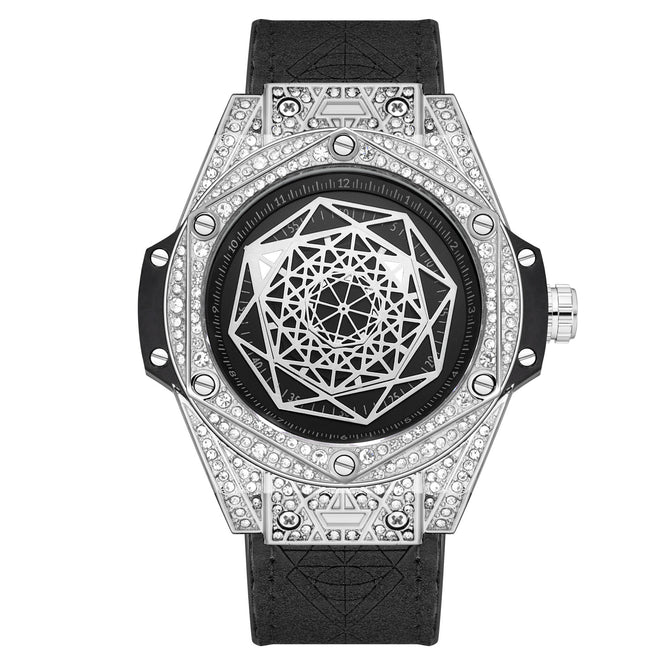 KIMSDUN Men's Watch Fashion Trend Diamond-studded Silicone Waterproof Automatic Mechanical Watch Men's casual  K-109A