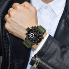 WWOOR New Waterproof Fashion Quartz and Digital Nylon Watch Men's Sports Style Men's Watch 8882