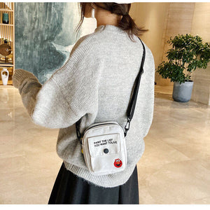 Sesame Street Small Bag Female Bag Mobile Phone Bag Ins Messenger Bag Wild Canvas Shoulder Bag Lady Bag