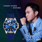 OLEVS Automatic mechanical watch men's green Luminous Lux men's watch waterproof business watch 6650