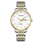 KIMSDUN new watch men's fashion watch double calendar stainless steel belt luminous waterproof high-end quartz watch K-1802B