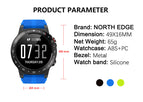 NORTH EDGE Cross-Fit2 Men Smart Watch GPS Running Bluetooth Phone Call Heart Rate Blood Pressure Altimeter Barometer Compass Outdoor Sport Watch jam tangan lelaki Android IOS