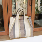 Korean version retro woven handbag simple casual large-capacity handbag ins fashion literary fan handbag SR889