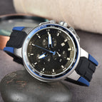 2023 New men watch Hot Sale Three-Pin Fashion Casual Men's Tape calendar casual Watch 45613