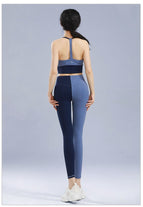 Women yoga Clothes Suit Women's Push up Sports Vest Yoga Clothes Spring and Summer Contrast Color Dance Two-Piece Suit ENY138