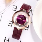 Fashion GUOU 8039 Full Steel Glitter Diamond Ladies Watch Women Watches Women's Watches Gift Clock