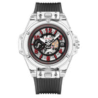 KIMSDUN New Fashion Transparent Silicone Couple Watch Men's and Women's Waterproof Quartz Watch K-1981B