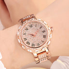 GEDI New Women watch diamond steel strap fashion hot sale waterproof quartz lady party causal watch 8095