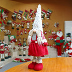 Christmas decorations gnome faceless doll sitting window forest goblin doll shop home Christmas decorations gift
