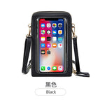 Touch screen messenger mobile phone bag female 2022 new trendy multi-functional fashion simple shoulder small bag mini mobile phone bag SJ617