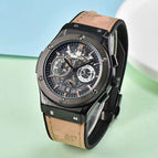 Classic Trendy HB Atmospheric Men's Quartz Multi-Functional Six-Pin Calendar men's casual Watch 1073HB