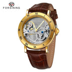 New men watch Forsining Fashion Double-Sided Hollow Carved Movement Automatic Mechanical Watch SLZe13