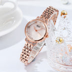 GEDI Women's watch ladies luxury crown steel strap watch fashion small dial waterproof quartz watch 13028