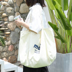 Japanese leisure literature canvas bag ins simple letter printing handbag net red fashion single shoulder women's bag sr1079-2