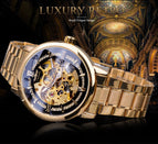 New Winner men watch European American Style Fashion Casual Hollow Automatic Mechanical men casual Watch SLZg78