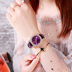 GEDI 51009 Women Fashion Casual Watches New Style Leather Strap Simple Quartz Wristwatch Korean Version Diamond Ladies