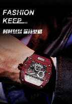 KIMSDUN Multifunctional Bucket Type Fashion Sports Watch Men's Miller Calendar Quartz men's casual Watch K-2013B