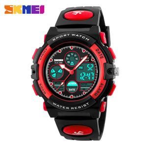 SKMEI 1163 Children's Watches Fashion Sport Waterproof Wristwatches Dual Time LED Digital Quartz Watch For Boys Girls Kids